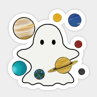 Space Ghosts : Planets Sticker